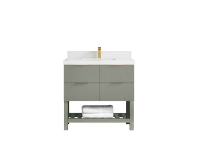 Catalina 36 in. W x 22 in. D Center Sink Bathroom Vanity - Willow Bath and Vanity