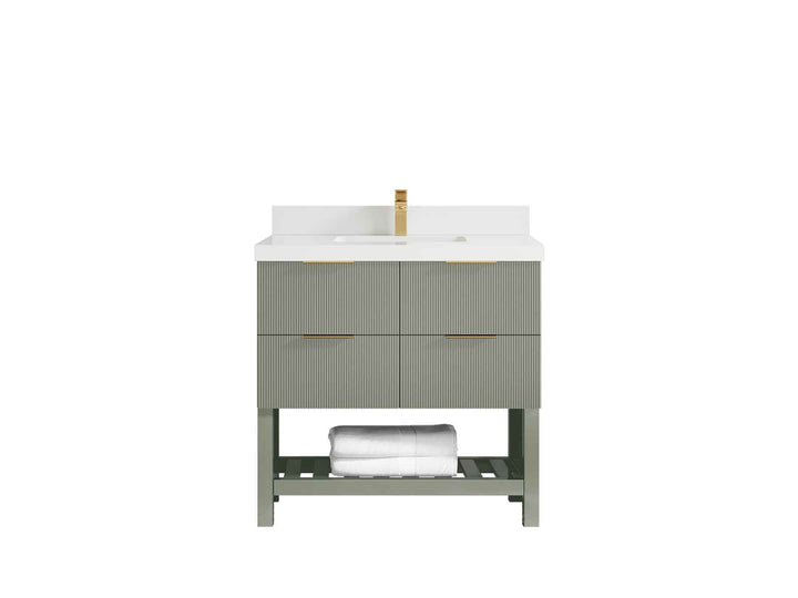 Catalina 36 in. W x 22 in. D Center Sink Bathroom Vanity - photo 21