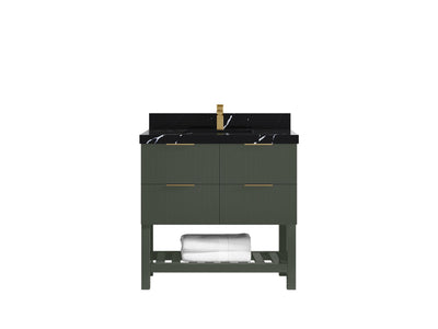 Catalina 36 in. W x 22 in. D Center Sink Bathroom Vanity - Willow Bath and Vanity
