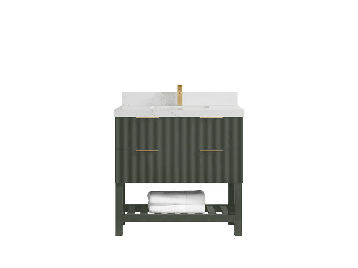 Catalina 36 in. W x 22 in. D Center Sink Bathroom Vanity - photo 28