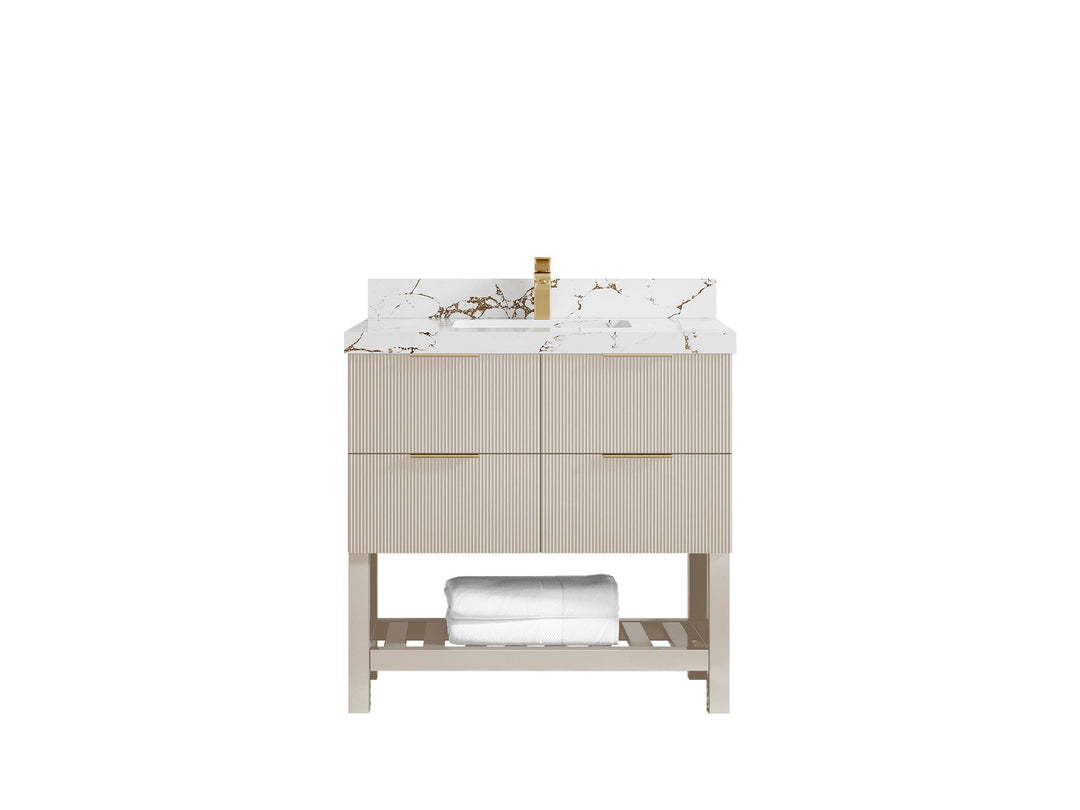 Catalina 36 in. W x 22 in. D Center Sink Bathroom Vanity - Willow Bath and Vanity