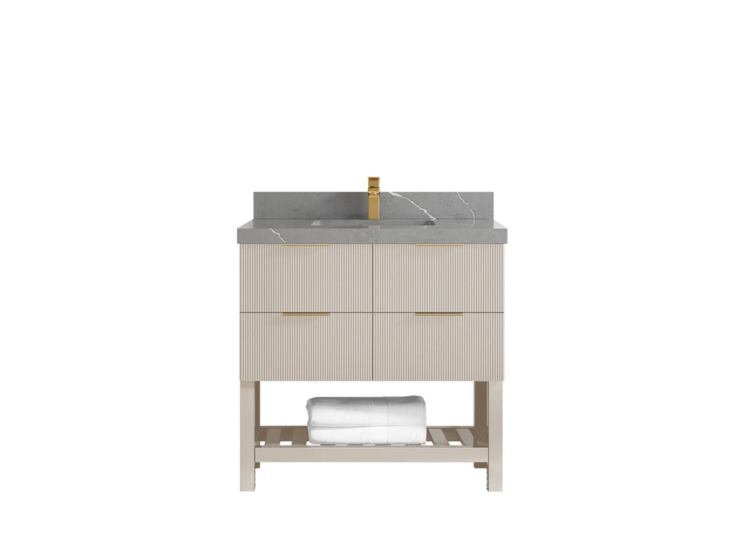 Catalina 36 in. W x 22 in. D Center Sink Bathroom Vanity - Willow Bath and Vanity