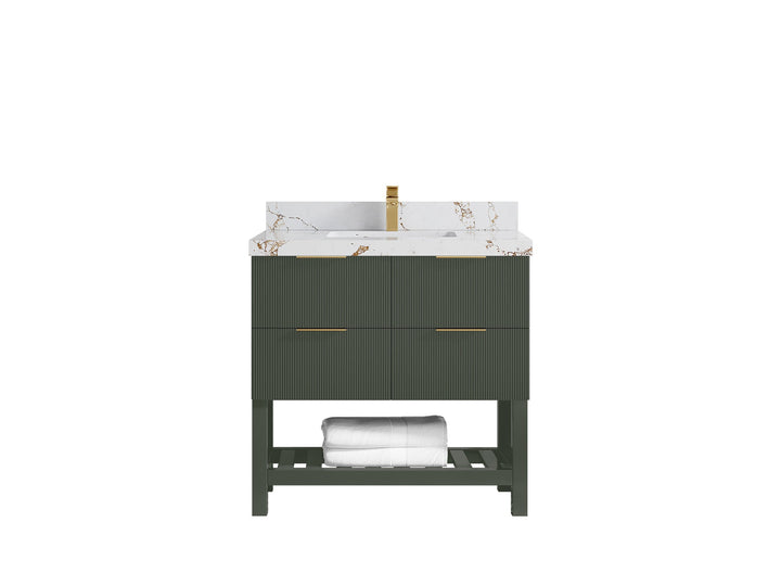 Catalina 36 in. W x 22 in. D Center Sink Bathroom Vanity - photo 36