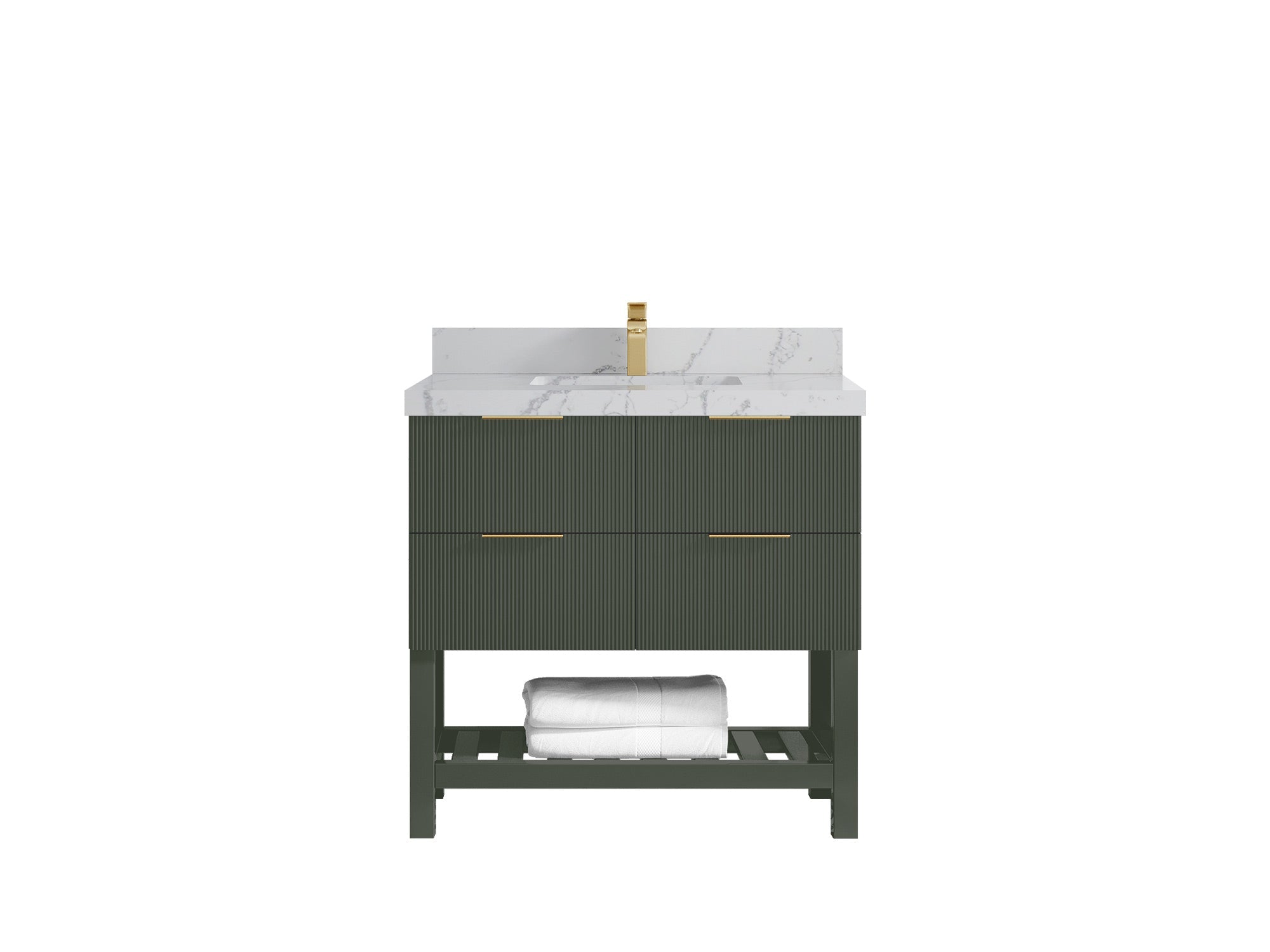 Catalina 36 in. W x 22 in. D Center Sink Bathroom Vanity - Willow Bath and Vanity
