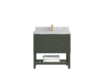 Catalina 36 in. W x 22 in. D Center Sink Bathroom Vanity - Willow Bath and Vanity