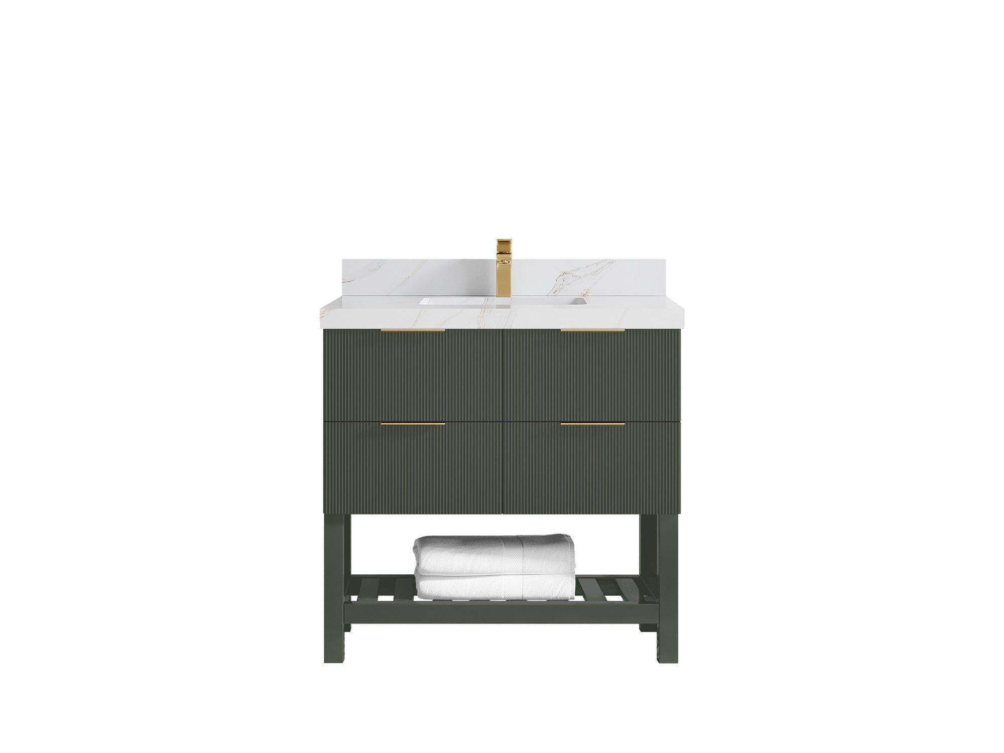 Catalina 36 in. W x 22 in. D Center Sink Bathroom Vanity - Willow Bath and Vanity