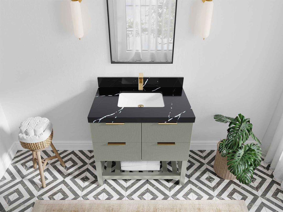 Catalina 36 in. W x 22 in. D Center Sink Bathroom Vanity - Willow Bath and Vanity