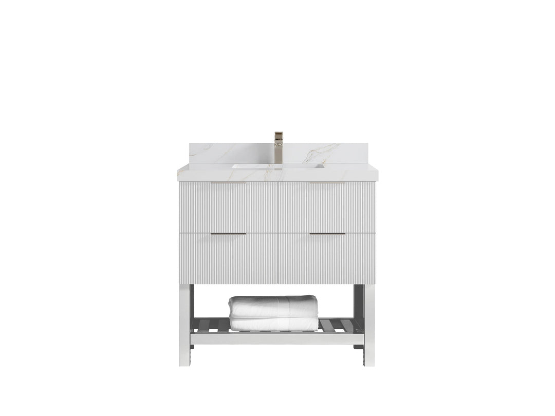 Catalina 36 in. W x 22 in. D Center Sink Bathroom Vanity - Willow Bath and Vanity