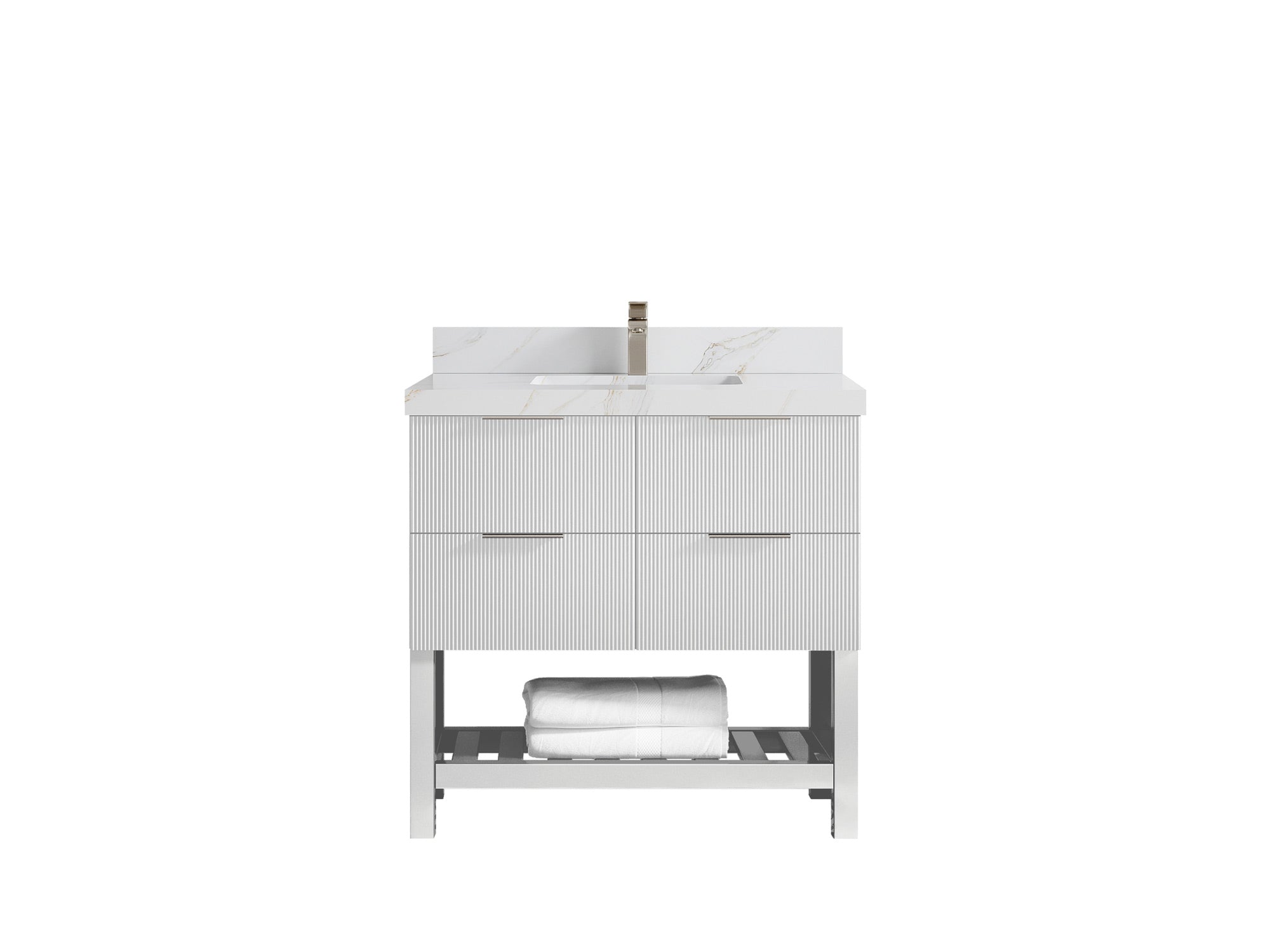 Catalina 36 in. W x 22 in. D Center Sink Bathroom Vanity - Willow Bath and Vanity