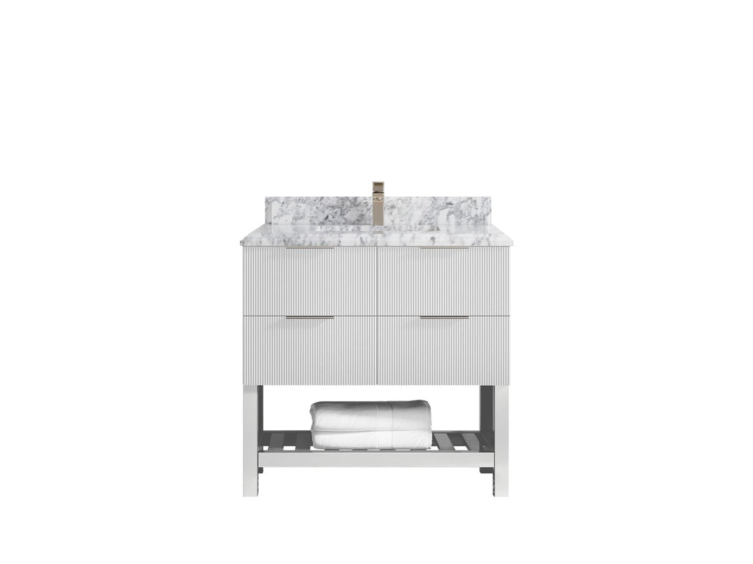 Catalina 36 in. W x 22 in. D Center Sink Bathroom Vanity - Willow Bath and Vanity