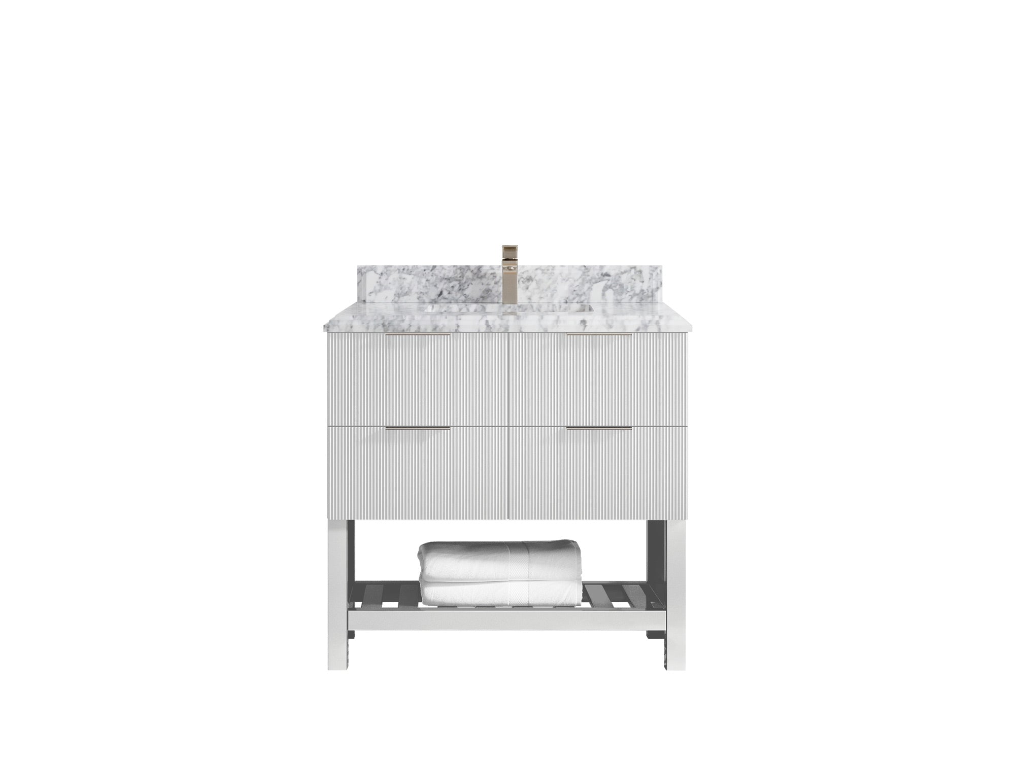 Catalina 36 in. W x 22 in. D Center Sink Bathroom Vanity - Willow Bath and Vanity