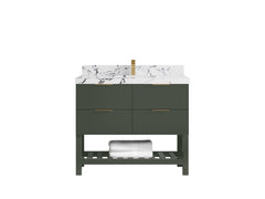 Catalina 42 in W x 22 in D Free Standing Reeded Single Sink Bathroom Vanity - photo 37
