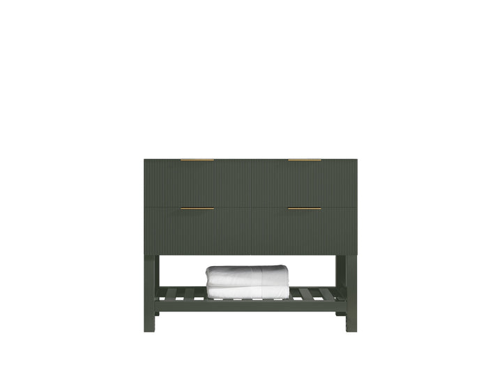 Catalina 42 in W x 22 in D Free Standing Reeded Single Sink Bathroom Vanity - photo 6