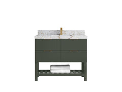 Catalina 42 in W x 22 in D Free Standing Reeded Single Sink Bathroom Vanity - photo 35