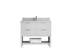 Catalina 42 in W x 22 in D Free Standing Reeded Single Sink Bathroom Vanity - photo 25