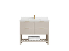 Catalina 42 in W x 22 in D Free Standing Reeded Single Sink Bathroom Vanity - photo 37