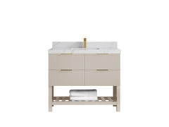 Catalina 42 in W x 22 in D Free Standing Reeded Single Sink Bathroom Vanity - photo 17