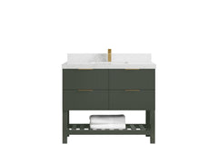 Catalina 42 in W x 22 in D Free Standing Reeded Single Sink Bathroom Vanity - photo 27
