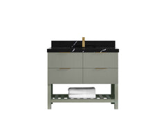 Catalina 42 in W x 22 in D Free Standing Reeded Single Sink Bathroom Vanity - photo 12