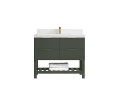Catalina 42 in W x 22 in D Free Standing Reeded Single Sink Bathroom Vanity - photo 41