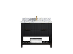 Catalina 42 in W x 22 in D Free Standing Reeded Single Sink Bathroom Vanity - photo 38