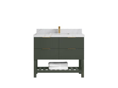 Catalina 42 in W x 22 in D Free Standing Reeded Single Sink Bathroom Vanity - photo 25