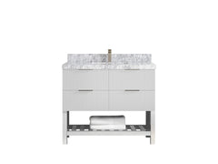 Catalina 42 in W x 22 in D Free Standing Reeded Single Sink Bathroom Vanity - photo 19