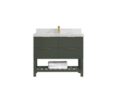 Catalina 42 in W x 22 in D Free Standing Reeded Single Sink Bathroom Vanity - photo 23