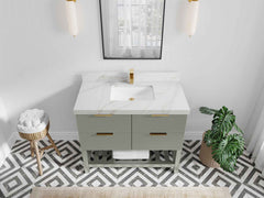 Catalina 42 in W x 22 in D Free Standing Reeded Single Sink Bathroom Vanity - photo 19