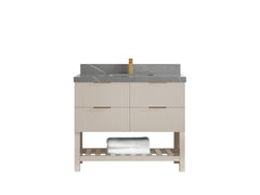 Catalina 42 in W x 22 in D Free Standing Reeded Single Sink Bathroom Vanity - photo 27