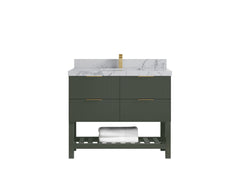 Catalina 42 in W x 22 in D Free Standing Reeded Single Sink Bathroom Vanity - photo 39