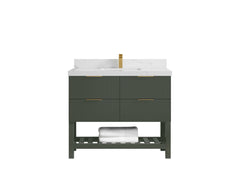 Catalina 42 in W x 22 in D Free Standing Reeded Single Sink Bathroom Vanity - photo 21