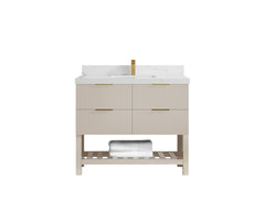 Catalina 42 in W x 22 in D Free Standing Reeded Single Sink Bathroom Vanity - photo 13