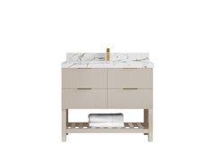 Catalina 42 in W x 22 in D Free Standing Reeded Single Sink Bathroom Vanity - photo 29