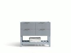 Catalina 42 in W x 22 in D Free Standing Reeded Single Sink Bathroom Vanity - photo 3
