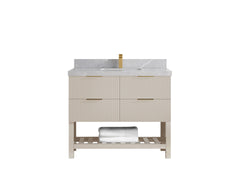 Catalina 42 in W x 22 in D Free Standing Reeded Single Sink Bathroom Vanity - photo 25