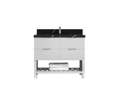 Catalina 42 in W x 22 in D Free Standing Reeded Single Sink Bathroom Vanity - photo 9