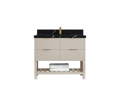 Catalina 42 in W x 22 in D Free Standing Reeded Single Sink Bathroom Vanity - photo 9