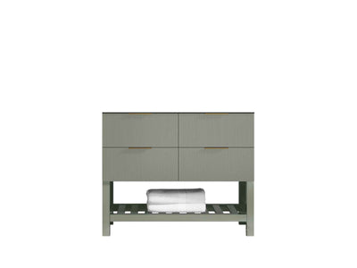 Catalina 42 in W x 22 in D Free Standing Reeded Single Sink Bathroom Vanity - Willow Bath and Vanity