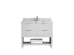 Catalina 42 in W x 22 in D Free Standing Reeded Single Sink Bathroom Vanity - photo 31