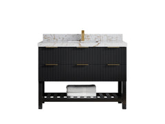 Catalina 48 in W x 22 in D Free Standing Reeded Single Sink Bathroom Vanity - photo 31