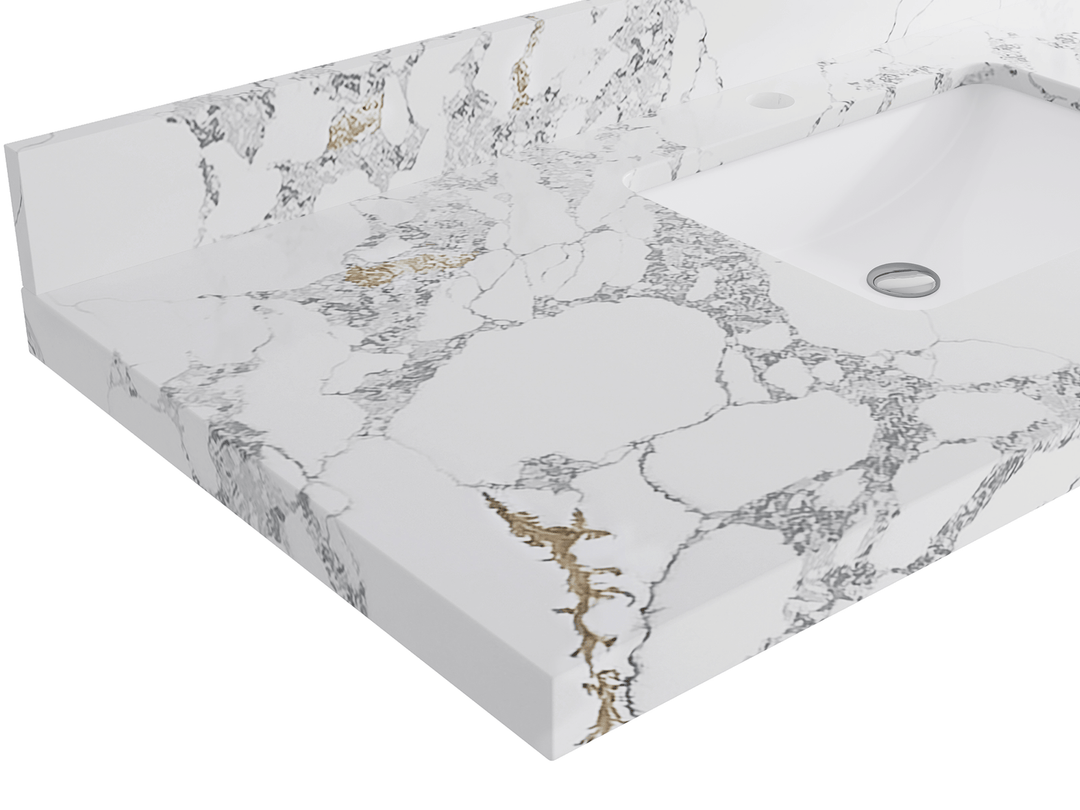 Catalina 48 in W x 22 in D Free Standing Reeded Single Sink Bathroom Vanity - Willow Bath and Vanity
