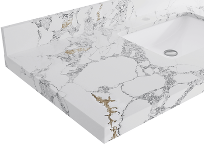 Catalina 48 in W x 22 in D Free Standing Reeded Single Sink Bathroom Vanity - Willow Bath and Vanity