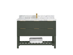 Catalina 48 in W x 22 in D Free Standing Reeded Single Sink Bathroom Vanity - photo 14