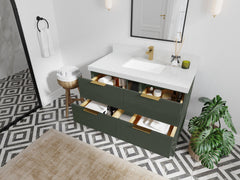Catalina 48 in W x 22 in D Free Standing Reeded Single Sink Bathroom Vanity - photo 3