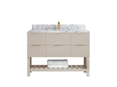 Catalina 48 in W x 22 in D Free Standing Reeded Single Sink Bathroom Vanity - photo 39