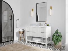 Catalina 48 in W x 22 in D Free Standing Reeded Single Sink Bathroom Vanity - photo 2