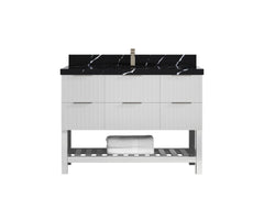 Catalina 48 in W x 22 in D Free Standing Reeded Single Sink Bathroom Vanity - photo 9