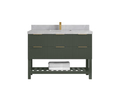 Catalina 48 in W x 22 in D Free Standing Reeded Single Sink Bathroom Vanity - photo 30