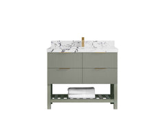 Catalina 48 in W x 22 in D Free Standing Reeded Single Sink Bathroom Vanity - photo 32